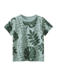 Tropical Monstera Kids Cotton T-Shirt (1-6 years)