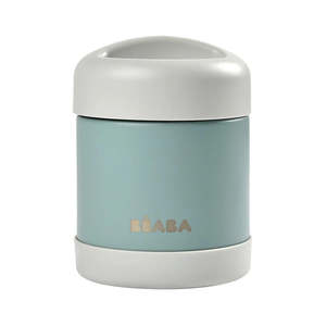 Beaba Stainless Steel Food Container 300ml - Light Mist / Eucalyptus Green