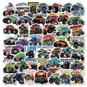 Books Stationery: Monster Truck Decorative Stickers Set (50pcs)