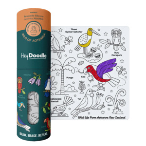 HeyDoodle Silicone Activity Mat - Wild of Aotearoa (Mini) (3 years+)
