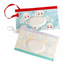 Storage Solutions: Bear & Moon Reusable Wet Wipes Pouch - Portable and Convenient (2 Pack)
