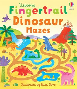 Usborne Fingertrail Dinosaur Mazes Board Book (1 year+)