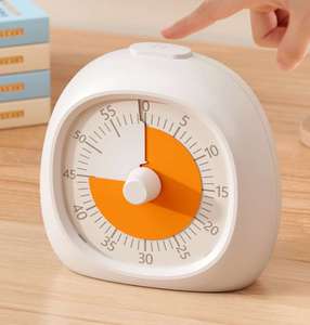 60 Minutes Visual Timer - Easy Time Management Tool for Kids & Adults