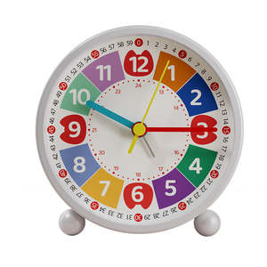 Home Living: Educational Kids Alarm Clock: Silent Teaching Clock for Learning to Tell Time