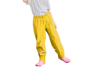 Stay-Dry Waterproof Rain Pants for Kids - Yellow (2–8 Years)