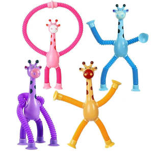 Travel-Friendly Kids Sensory Fidget Toy: Flexible Bendable Suction Cup Giraffe -&hellip;