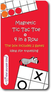 Kids Toys Gifts: Purple Cow Travel Game Tic Tac Toe (4 years+)
