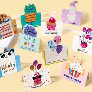 Mini Birthday Greeting Card - 10 unique designs (9.8cmx11.3cm)