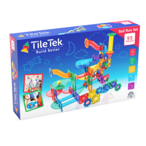 TileTek Magnetic Tiles Toy - Ball Run 95pcs (3 years+)