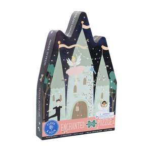 Kids Toys Gifts: Floss & Rock - 20pc Castle Shaped Puzzle in Shaped Box Enchanted (3 years+)
