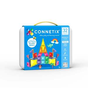 Connetix Tiles Steam Learning: Connetix Tiles - Travel Mini Pack 32pcs (Play On The Go)