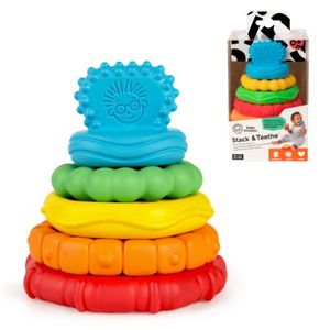 Kids Toys Gifts: Baby Einstein Stack & Teethe Multi-Textured Teether Toy (0-36m)