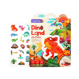 Reusable Jelly Stickers Pack - Dino Land (3 years+)
