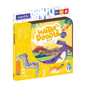Kids Toys Gifts: Magic Water Doodle Book - Dino World (3 years+)