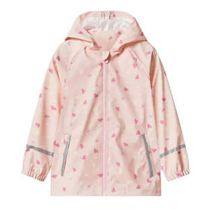 Hearts in Pink All-Season Windproof & Waterproof Kids Rain Jacket (1-8 years)