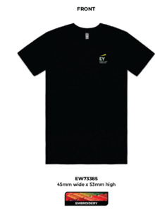 Mens AS Colour Staple Tee, Black