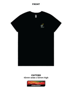 Products: Womens AS Colour Maple Tee, Black