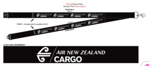 Products: Air New Zealand Cargo – Lanyard, Black