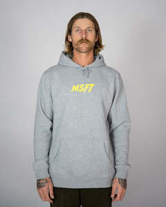 Hoodies: MSFT Grey Hoodie with New Logo