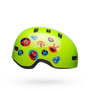 Bike Helmets: Bell Toddler's Lil Ripper Bicycle Helmet - Green Monsters