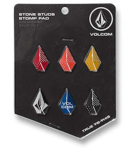 Volcom Stone Studs Stomp Pad - Multi Colour Pack with Red/Orange/Yellow/Logo/Blue/Black