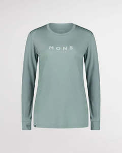 Mons Royale Yotei Classic Women's Long Sleeve - Iceberg
