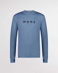 Mons Royale Yotei Classic Men's Long Sleeve - Powder Blue