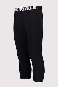 Mons Royale Cascade Merino Flex 200 3/4 Men's Legging - Black