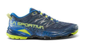 La Sportiva: La Sportiva Akasha II Men's Mountain Running Shoe - Storm Blue/Lime Punch