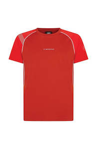 La Sportiva: La Sportiva Motion Men's T-Shirt - Saffron/Goji