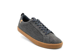 Footwear: Saola Cannon Men's Canvas Shoes - Dark Grey