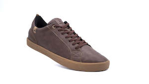 Footwear: Saola Cannon Men's Vegan Leather Shoes - Chocolate