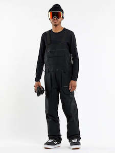 Volcom Outerwear: Volcom 2024 Roan Bib Overalls - Black