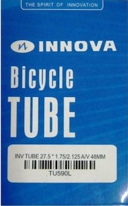 Tyre Tubes: INNOVA Tube 27X1.75-2.125 AV 48mm