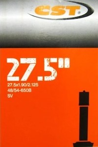 Tyre Tubes: CST Tube 27.5X1.9/2.125 48mm SCH Valve