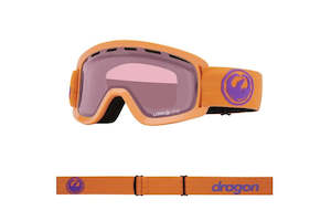 Youth Goggles: Dragon Lil D Foam+ Fit Lil Apricot Goggle w/ LL Light Rose Lens