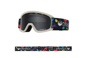 Youth Goggles: Dragon Lil D Foam+ Fit Lil Dinos Goggle w/ LL Dark Smoke Lens