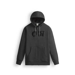 Picture Basement Flock Zip Men's Hoodie - Black