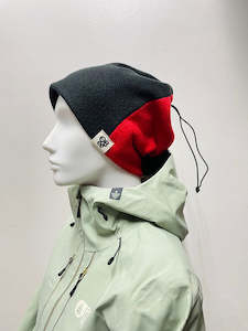 Beanies: OBee String Bean - Red & Black