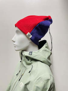 Beanies: OBee String Bean - Red & Purple