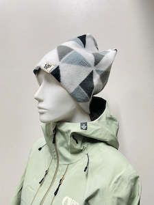 Beanies: OBee Cross Bean w/ Soft Tip - Grey Triangles