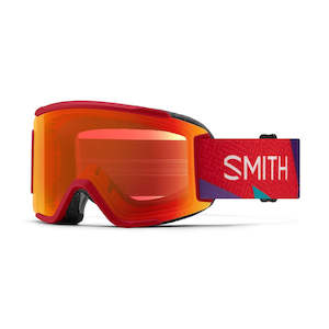 Smith Squad S Crimson A-Maze-Zing Goggle w/ Chromapop Everyday Red Mirror & Clear