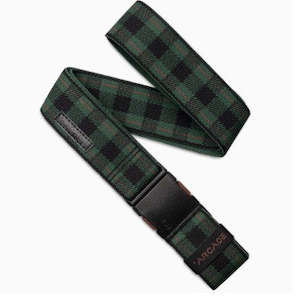 Arcade Belt - Plaid  Emerald/Wine