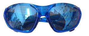 Smith Sliders Sunglasses - Electric Supernova Chromapop Blue Mirror Lens