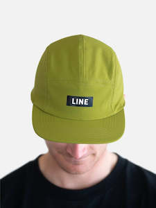 Caps: Line Onward 5 Panel Reversible Cap - Olive/White