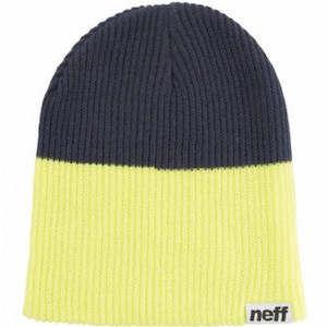 Beanies: Neff Duo Beanie - Lime/Navy