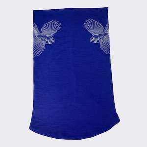 Facemasks And Headwear: Opus Fresh Unisex Merino Neckwarmer - Adult - Snowflake - Sapphire