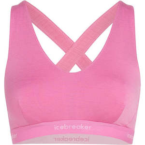 Icebreaker: Icebreaker Cool-Lite Sprite Racerback Bra - Pop