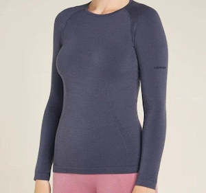 Icebreaker: Icebreaker Women's 260 Zone Seamless LS Crewe Graphite