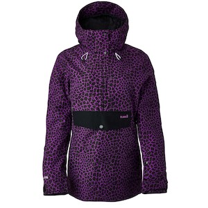 Planks Overstoke Anorak Women's Jacket - Broken Bergs Purple